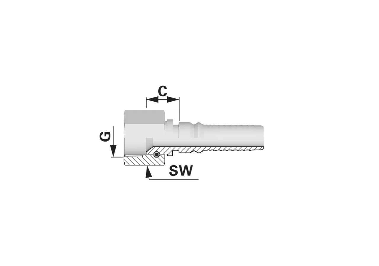 Dichtkegel DKJ IL-EVO DN25 1 5/8-12 Interlock EVO Alfagomma