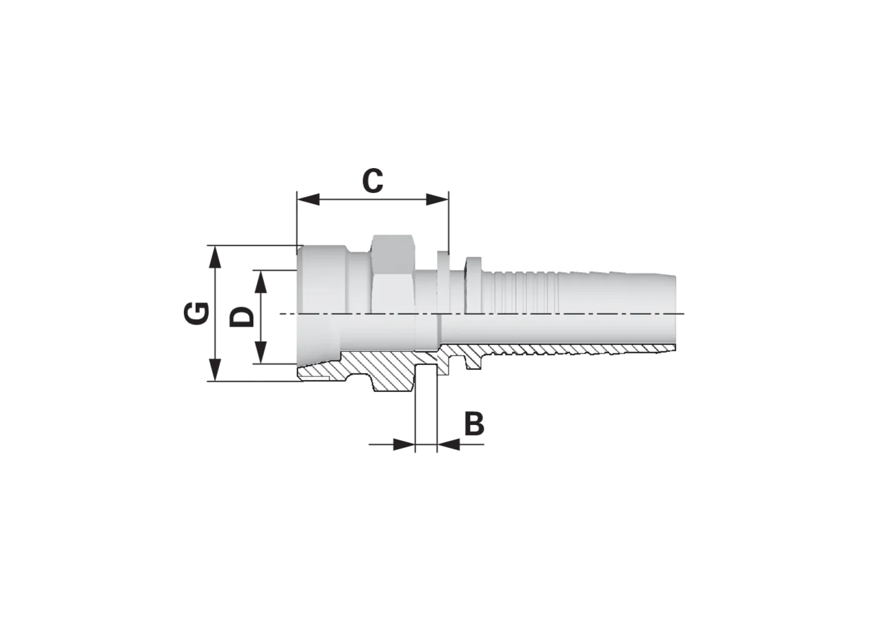 Gewindezapfen CEL DN10 10L mit Nut Standard GartenShop24 - Hochwertige Gartengeräte