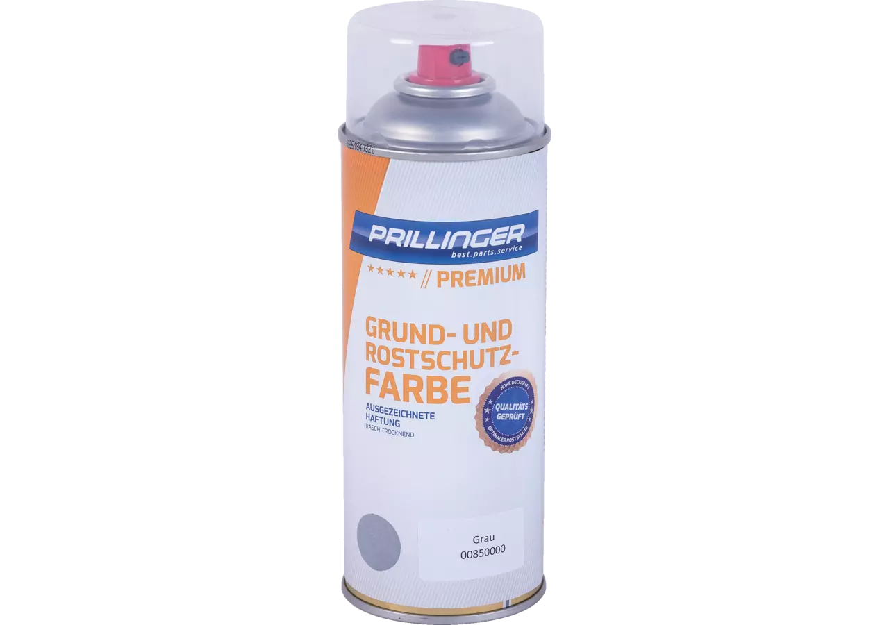 Prillinger Premium Grund- und Rostschutzfarbe Grau, 375 ml Spraydose Prillinger Premium
