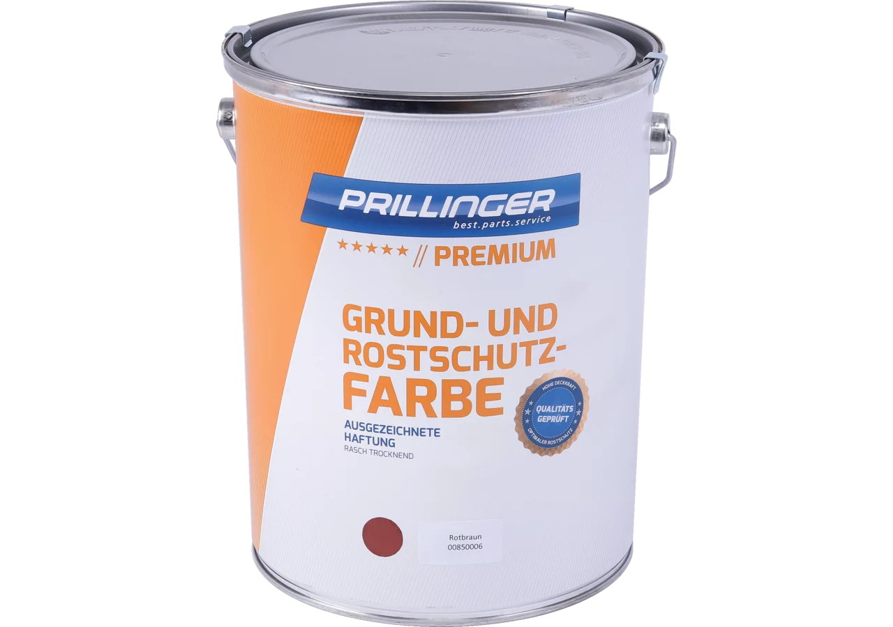 Prillinger Premium Grund- und Rostschutzfarbe Rotbraun, 6 kg Prillinger Premium