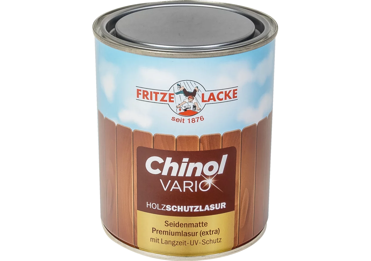 Fritze Lacke Holzschutzlasur Chinol-Vario Eiche 101 0,75 Liter Seidenmatt Fritze Lacke