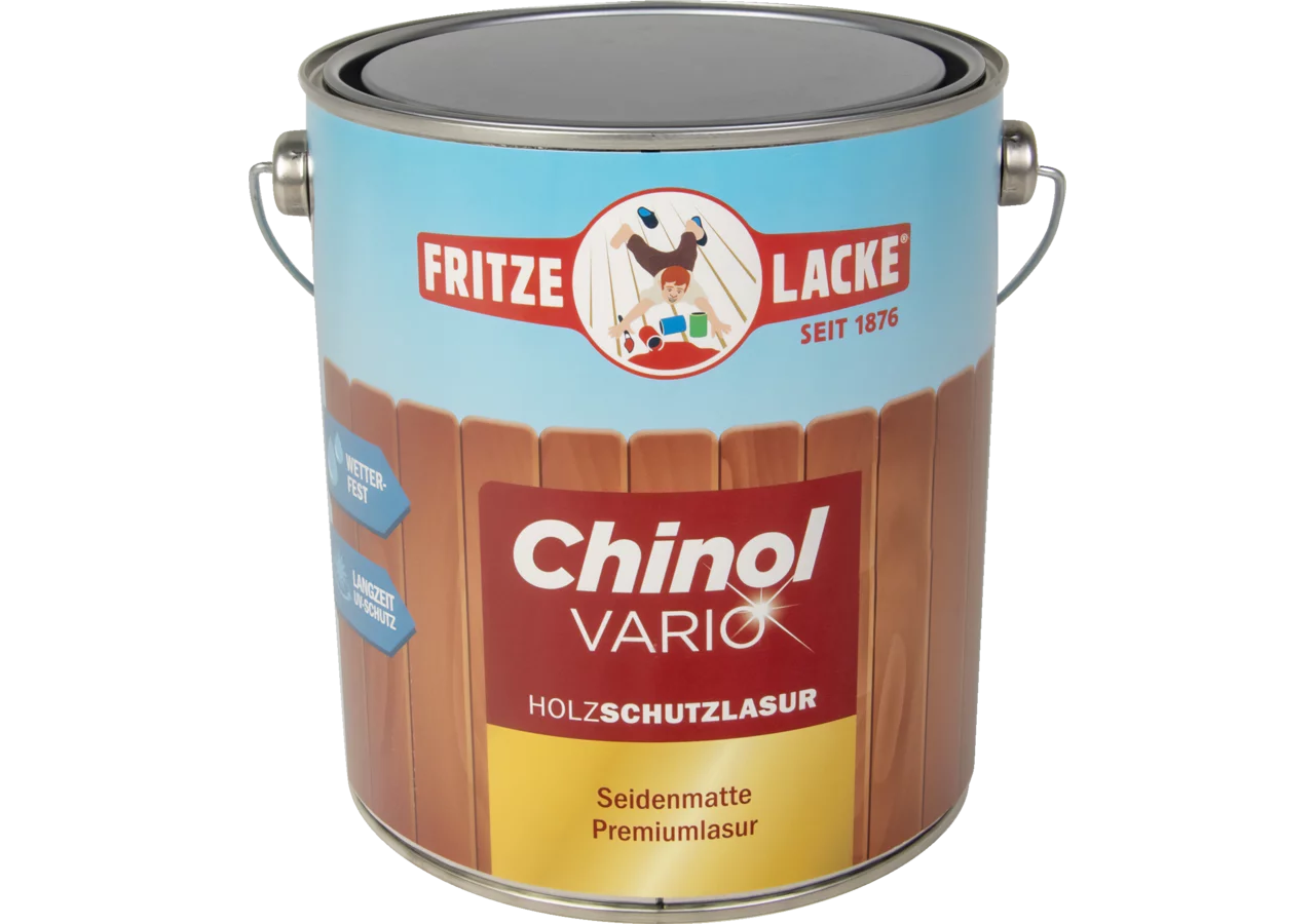 Fritze Lacke Holzschutzlasur Chinol-Vario Eiche 101 2,5 Liter Seidenmatt Fritze Lacke