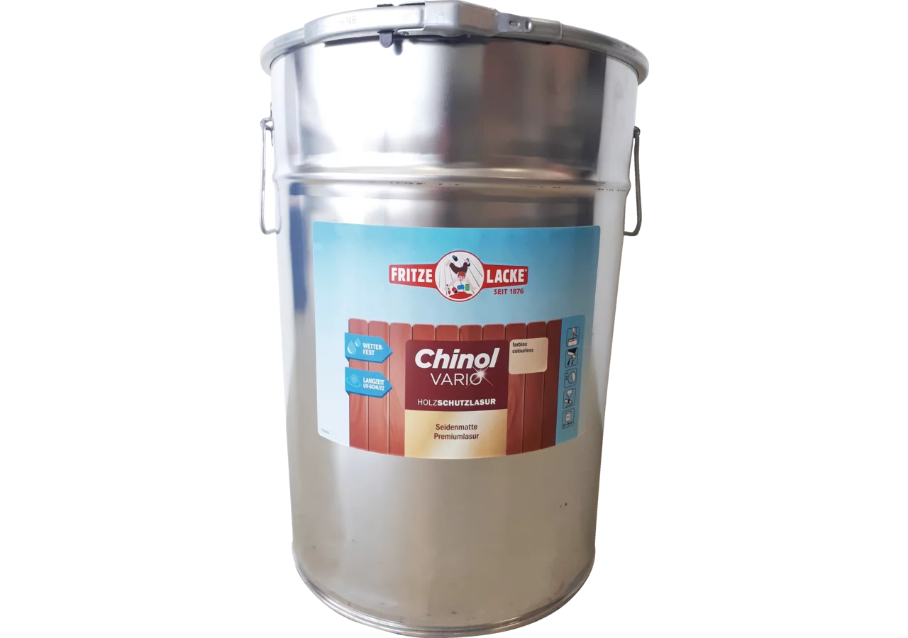 Fritze Lacke Holzschutzlasur Chinol-Vario Walnuß 103 20 Liter Seidenmatt Fritze Lacke