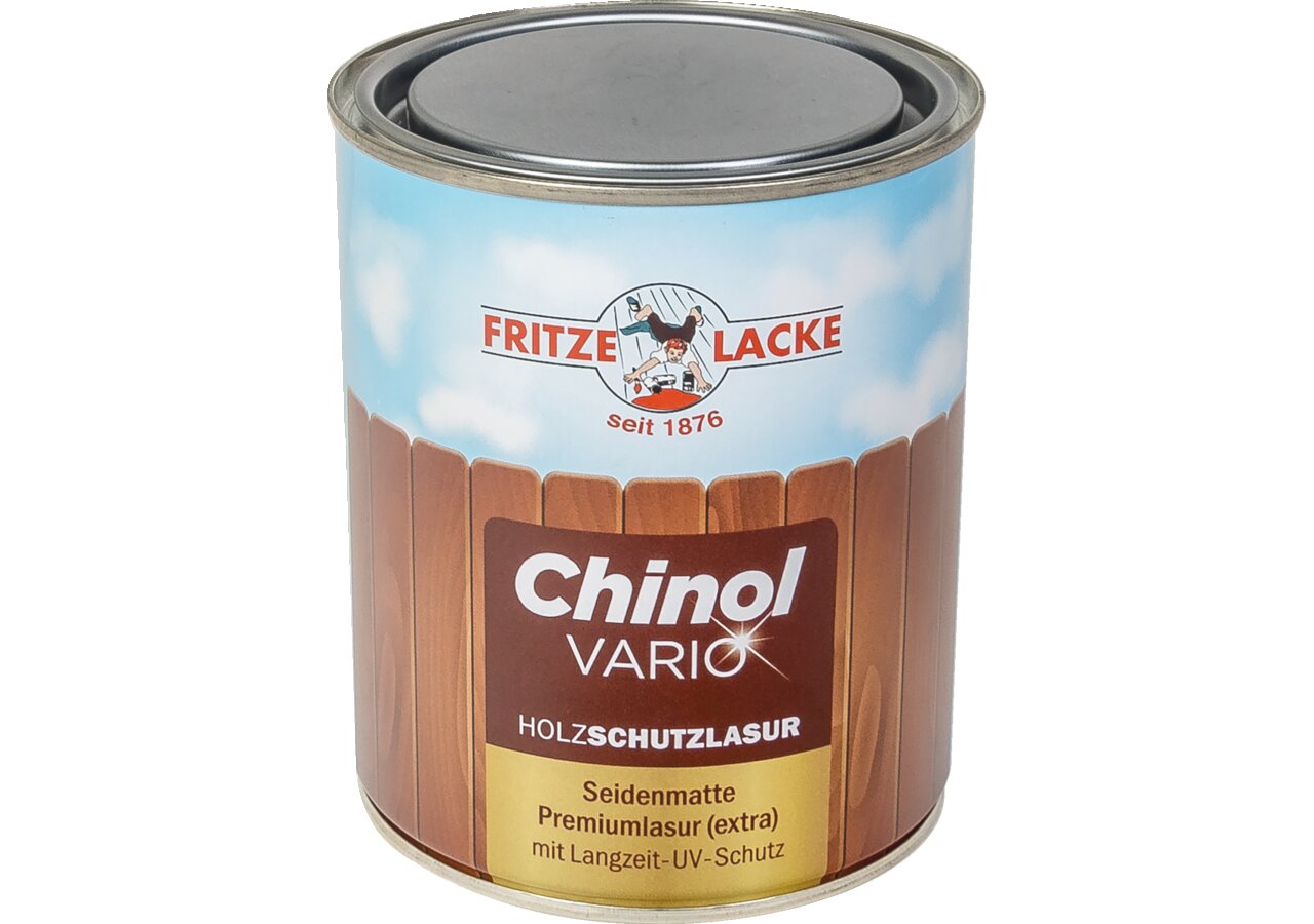 Fritze Lacke Holzschutzlasur Chinol-Vario Palisander 107 0,75 Liter Seidenmatt Fritze Lacke