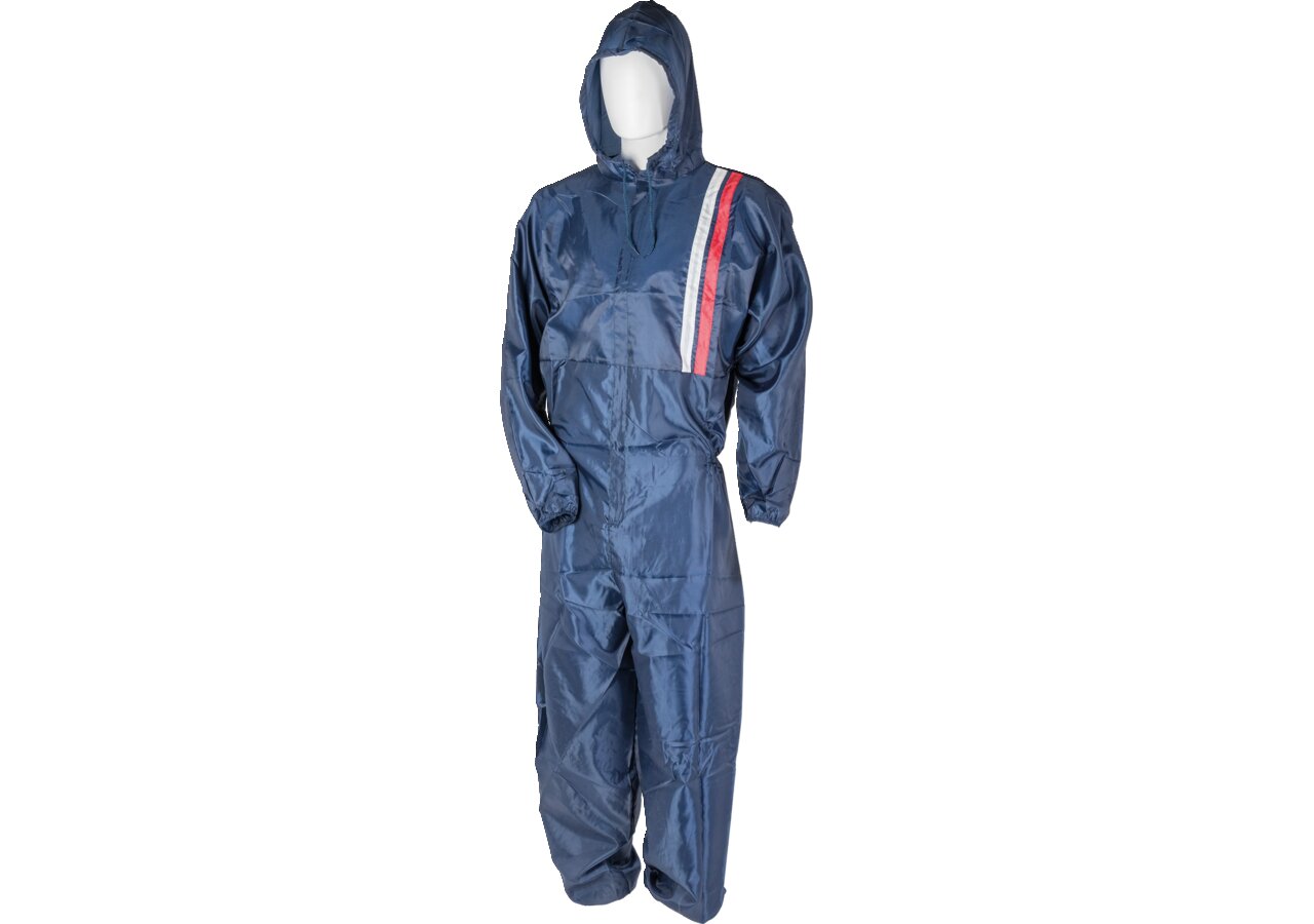 Lackieranzug Nylon mit Kapuze Blau Größe M – Antistatisch, Silikonfrei, Fusselfrei, Waschbar GartenShop24 - Hochwertige Gartengeräte
