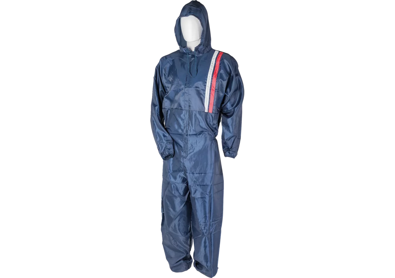 Lackieranzug Nylon mit Kapuze Blau Größe XXL – Antistatisch, Silikonfrei, Fusselfrei, Waschbar GartenShop24 - Hochwertige Gartengeräte