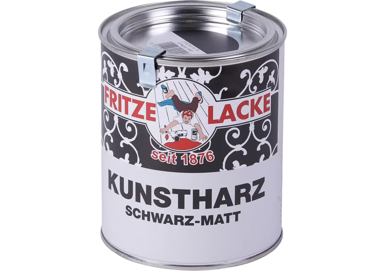 Emaillack Schwarzmatt 501, 750 ml Fritze Lacke