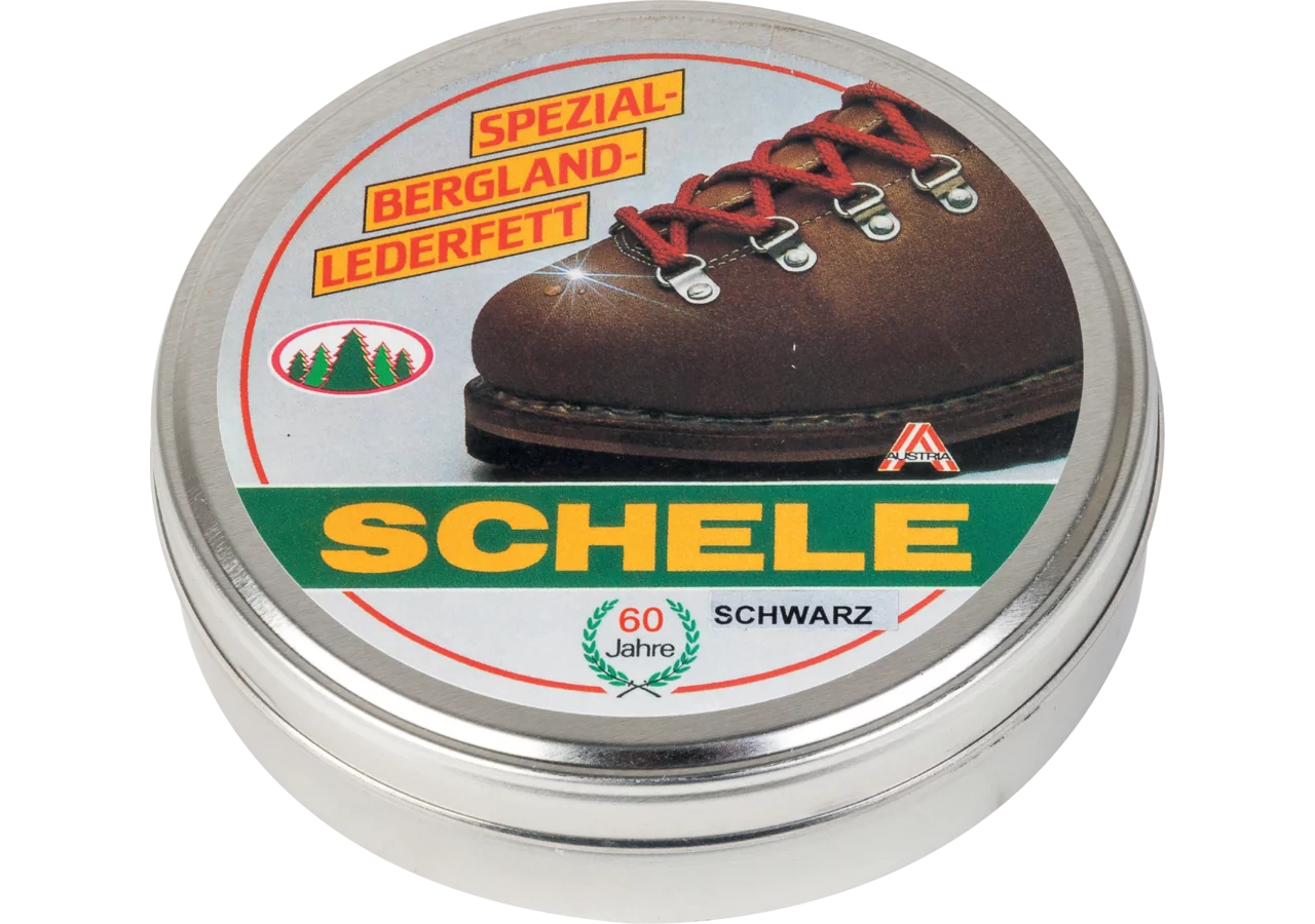 Lederfett Bergland Spezial, schwarz, 240 ml Schele