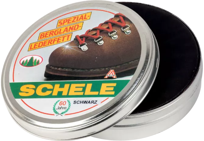 Lederfett Bergland Spezial, schwarz, 240 ml Schele