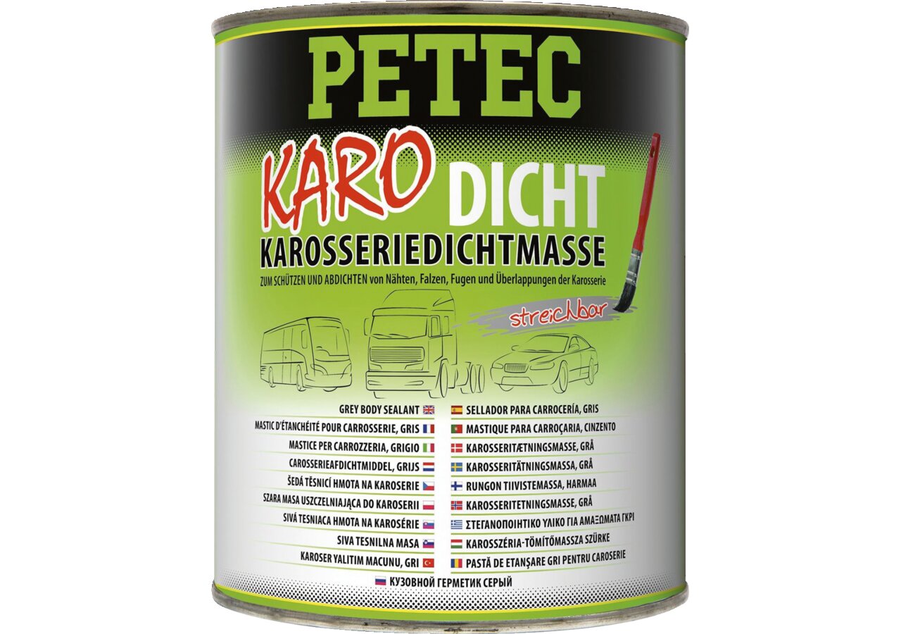 Karosseriedichtmasse Karo-Dicht grau, 1 kg PETEC