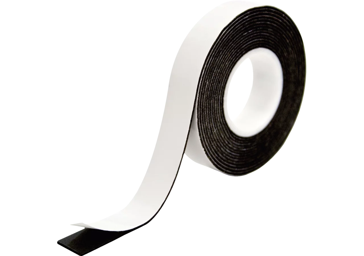 Montageband Schaumstoff schwarz, 12 x 1 mm x 2 m PETEC