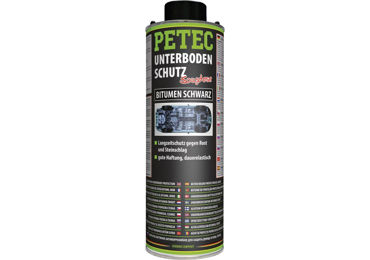 Unterbodenschutz Bitumen schwarz 1 Liter, Eurodose PETEC