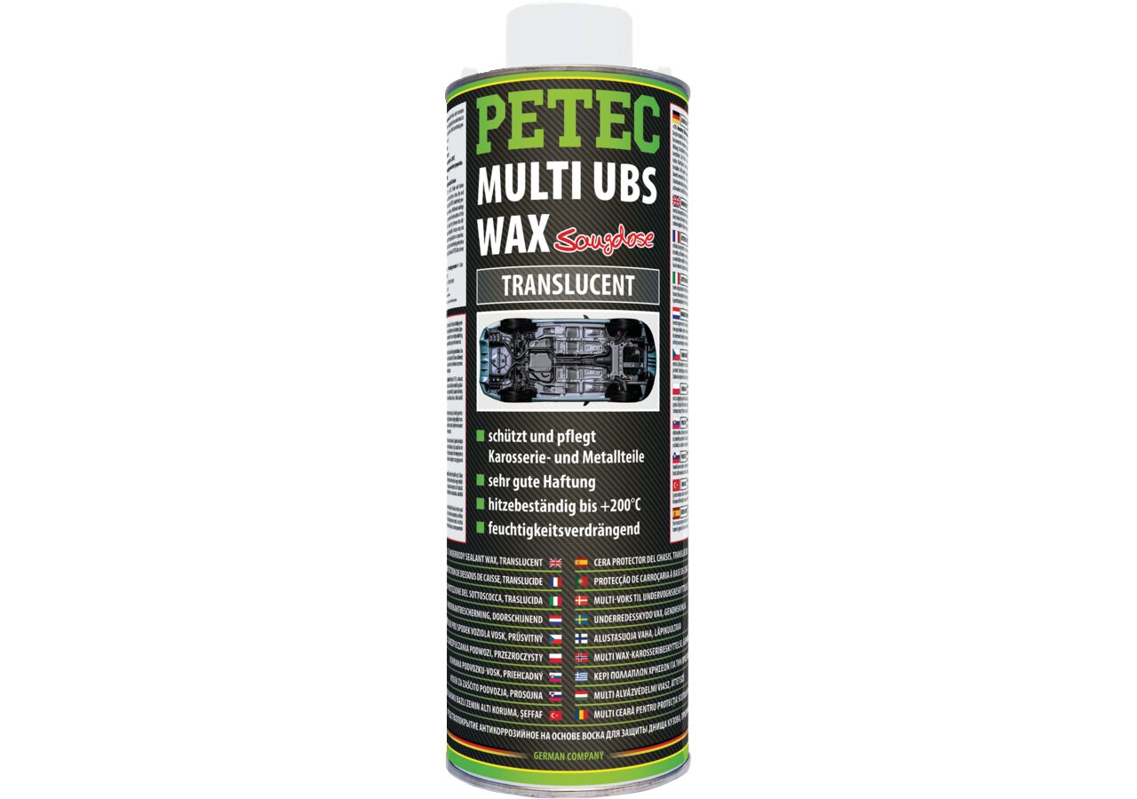 Korrosionsschutzwax Multi UBS-Wax transparent 1 Liter, Eurodose PETEC