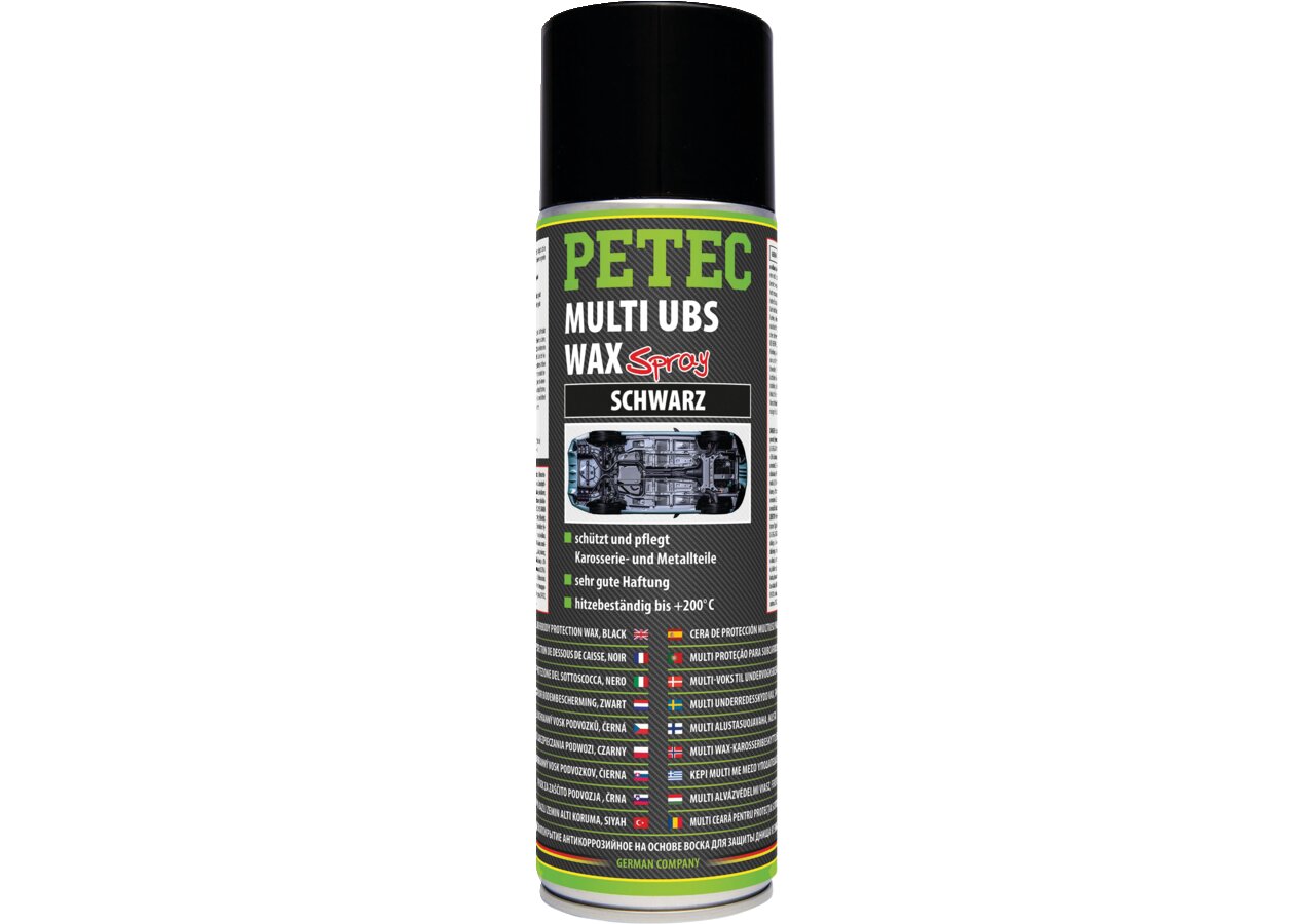 Korrosionsschutzwax Multi-UBS-Wax schwarz 500 ml, Spraydose PETEC