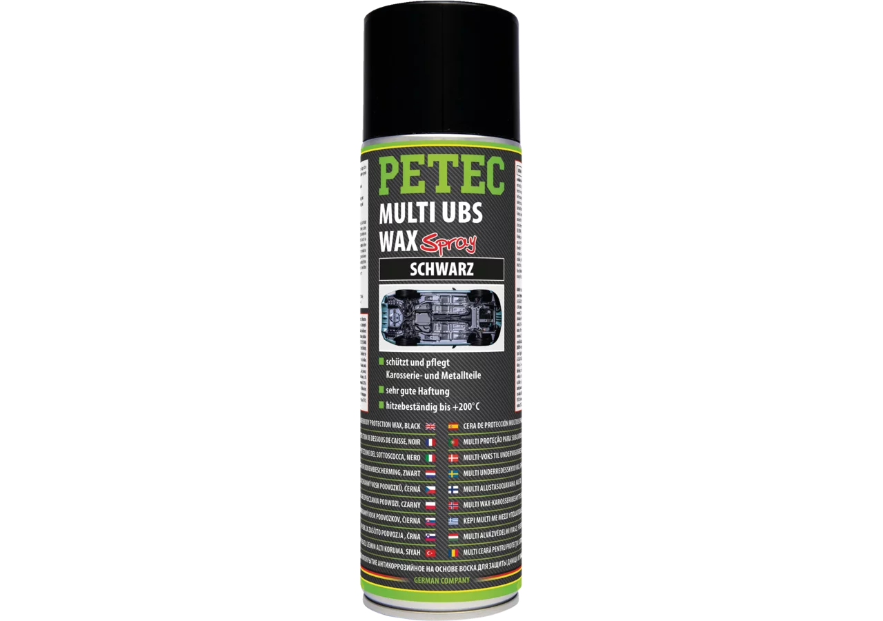 Korrosionsschutzwax Multi-UBS-Wax schwarz 500 ml, Spraydose PETEC