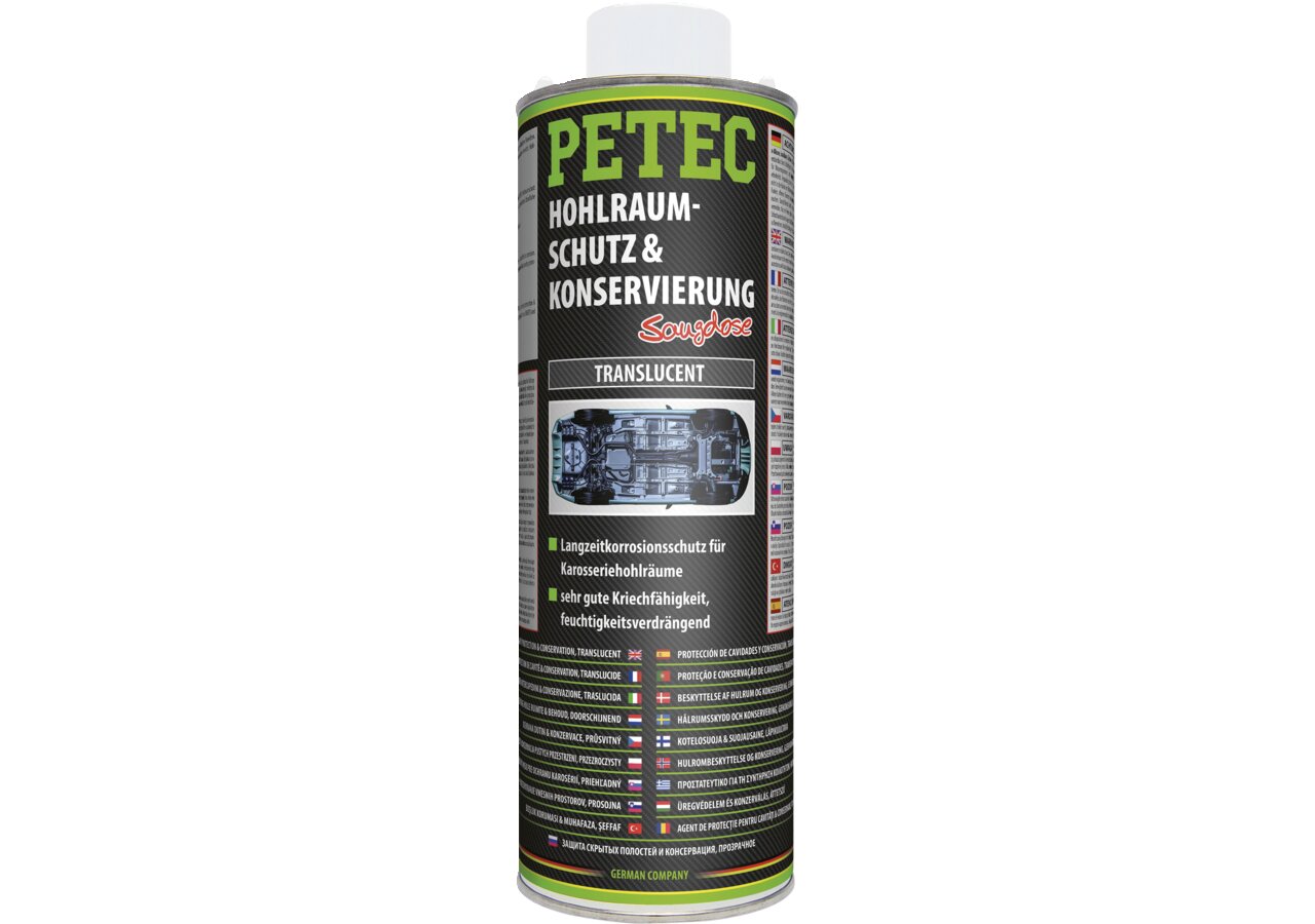 Hohlraumschutz und Konservierung transparent 1 Liter, Eurodose PETEC
