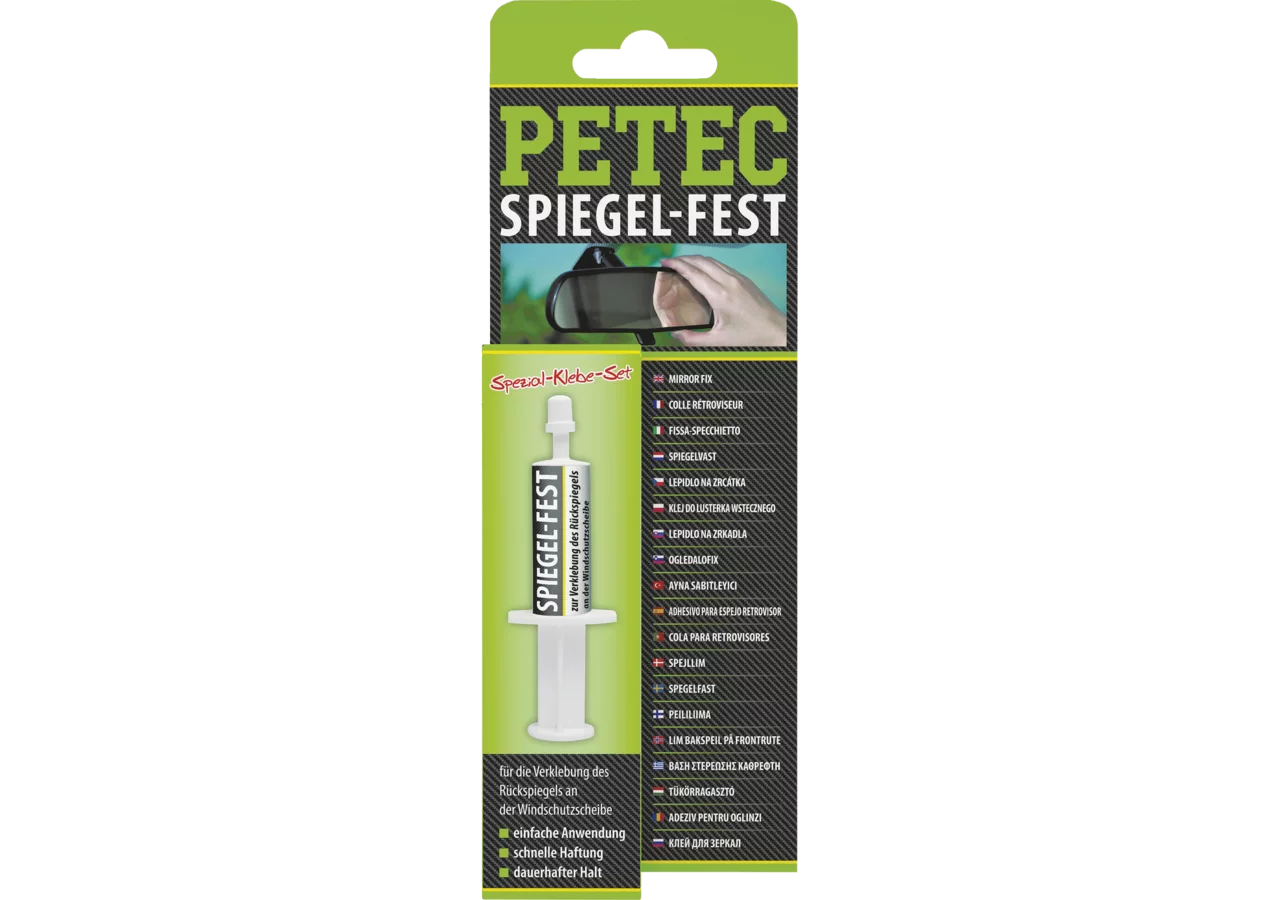 Klebstoff Spiegelfest, 1 g Tube für Rückspiegel – passend für Rückspiegel PETEC