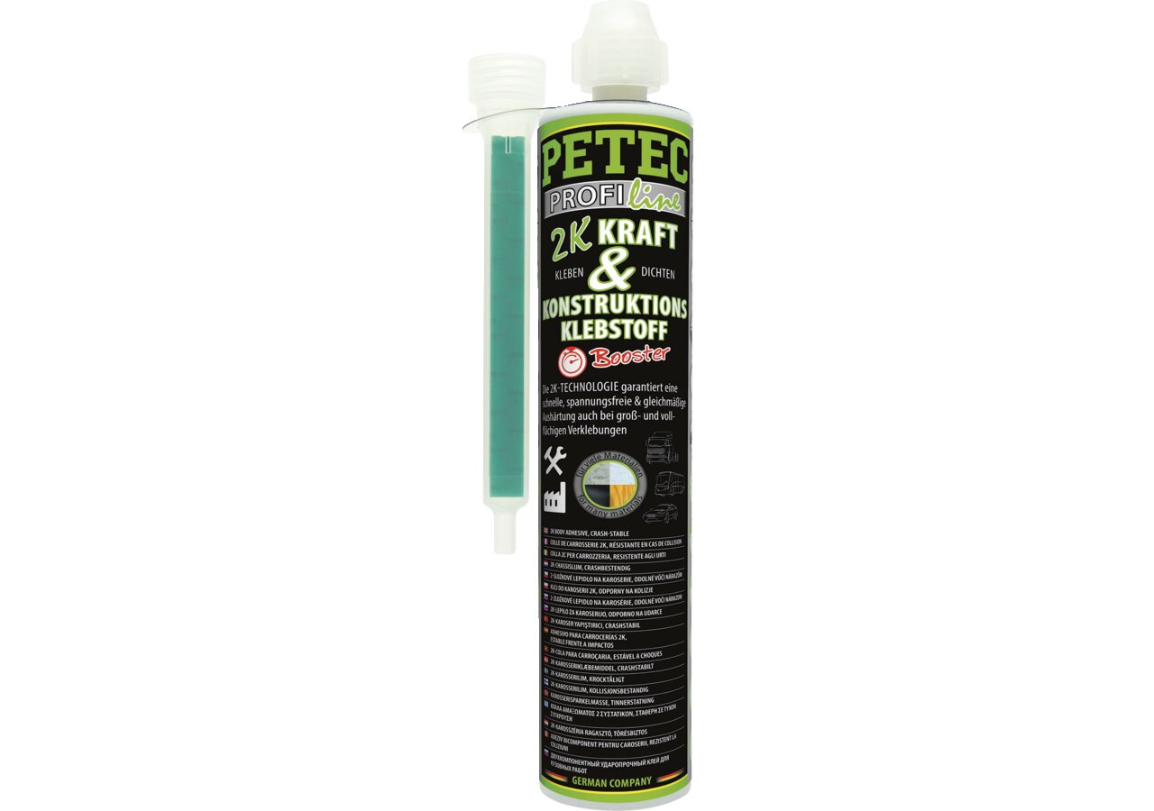 Kraft- und Konstruktionsklebstoff 2K schwarz, 250 ml Kartusche PETEC