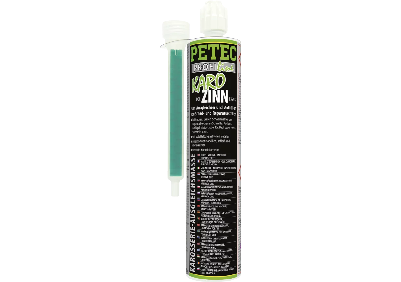 Karosserieausgleichsmasse Karozinn grau, 265 ml Kartusche PETEC