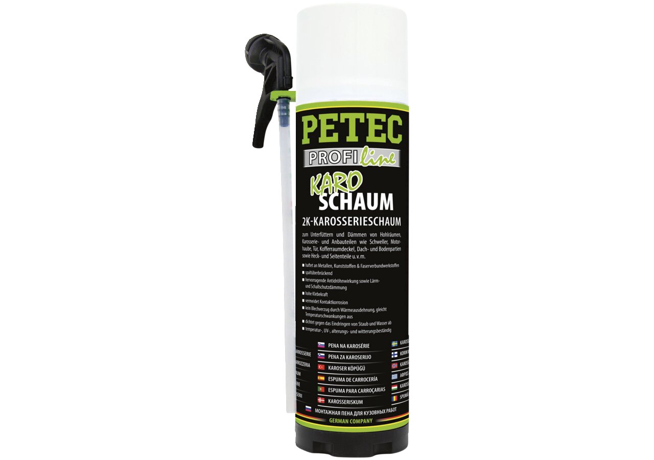 Karosserieschaum 2K KARO-Schaum grau, 400 ml Spraydose PETEC