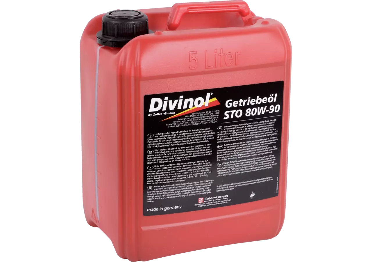 Getriebeöl STO SAE 80W-90, 5 Liter Divinol