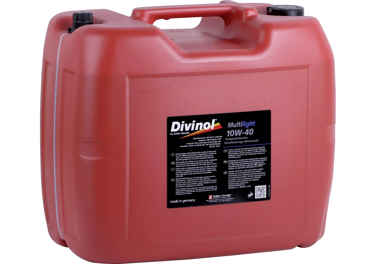 Motoröl PKW Multilight 10W-40, 20 Liter Divinol