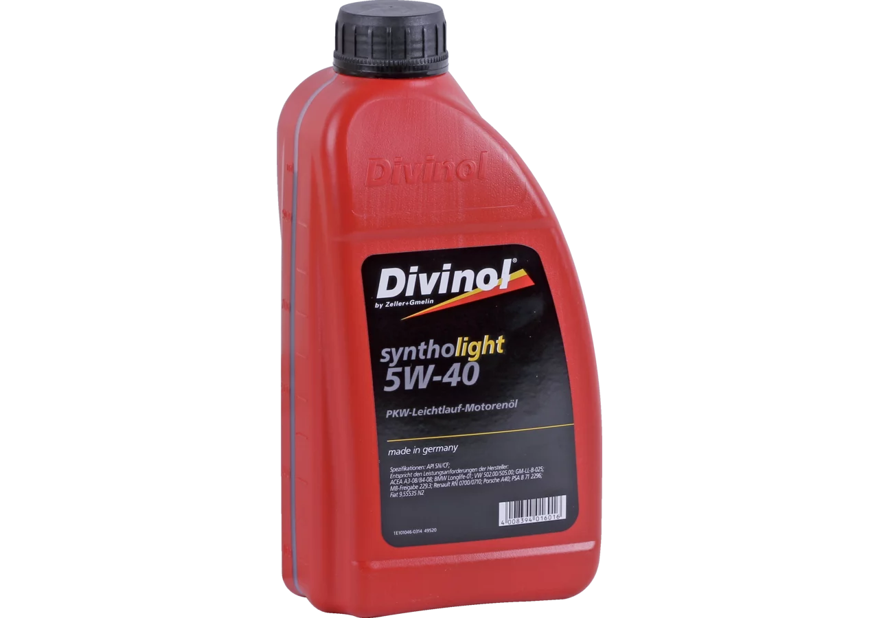Motoröl PKW Syntholight 5W-40, 1 Liter Divinol