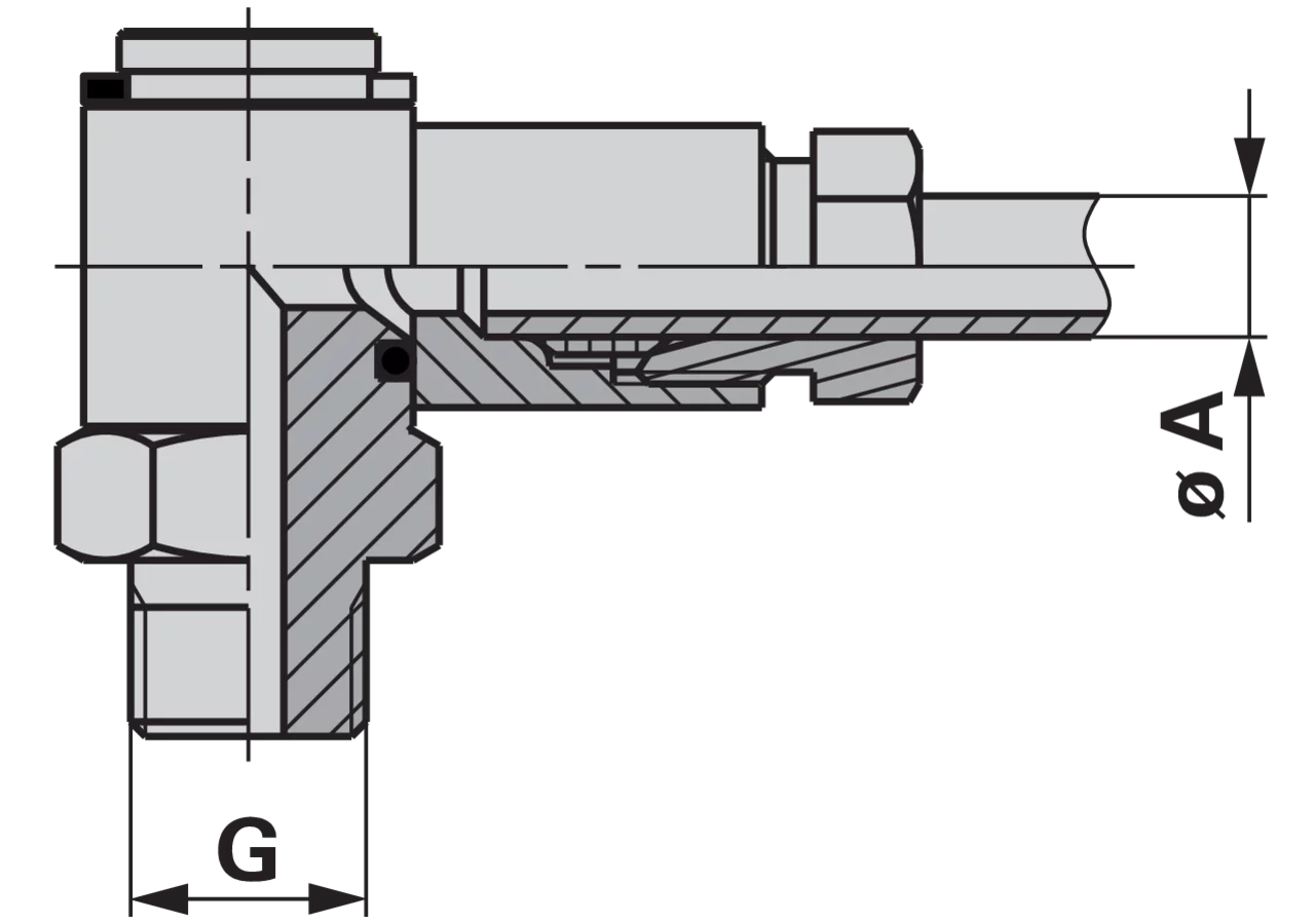 Drehgelenk M8 x 1 Beka