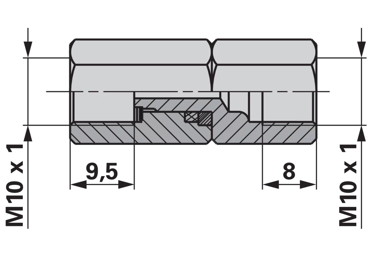 Drehverschraubung M10 x 1 GartenShop24 - Hochwertige Gartengeräte