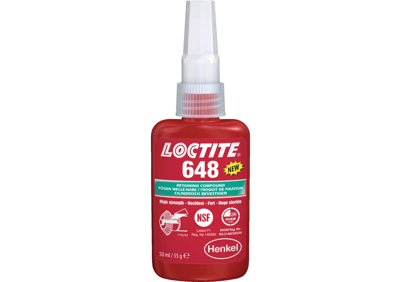 Fügeverbindung Loctite 648, hochfest, 50 ml Loctite
