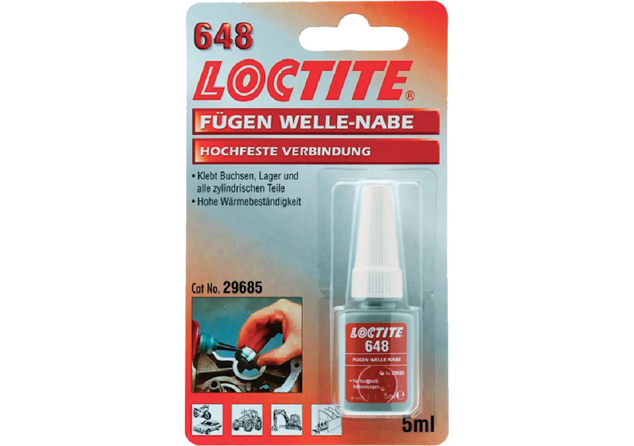 Fügeverbindung Loctite 648, hochfest, 5 ml Loctite