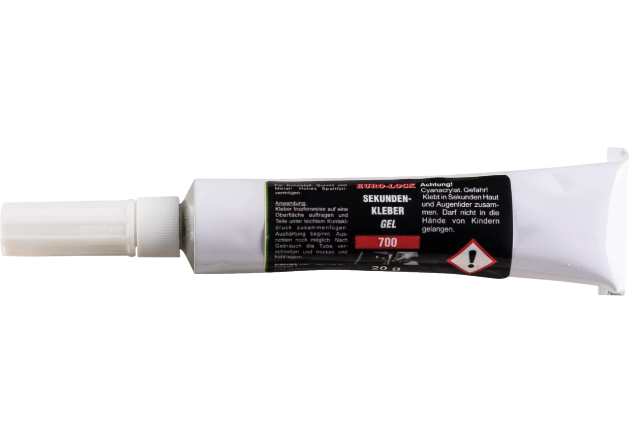 Sekundenkleber E 700, Gel, 20 g Euro Lock