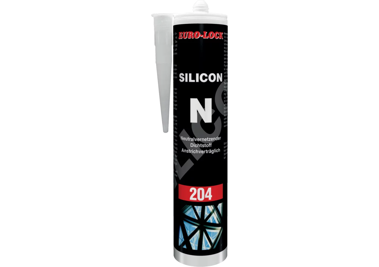 Silikon N, Los 204 transparent, 310 ml Kartusche Euro Lock