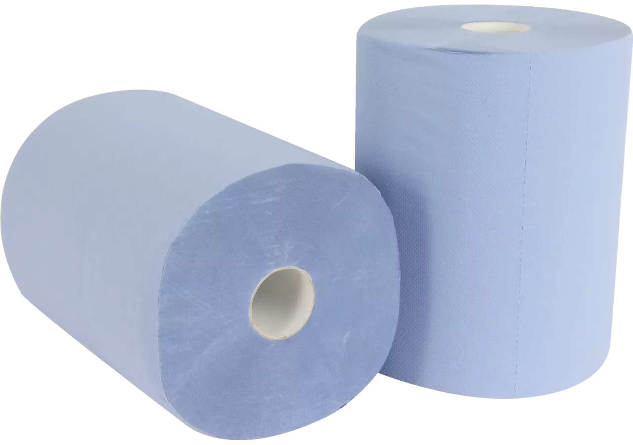 Putzpapier Blau, 22 x 36 cm, 2-lagig à 1000 Blatt, 2 Rollen GartenShop24 - Hochwertige Gartengeräte