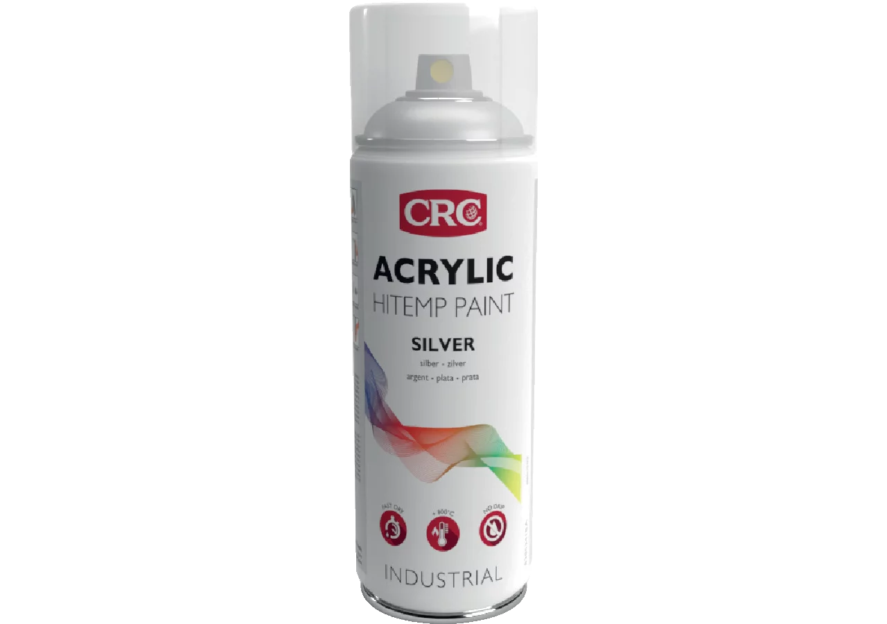 Auspufflackspray Acrylic Hi Temp Paint Silber, 400 ml CRC