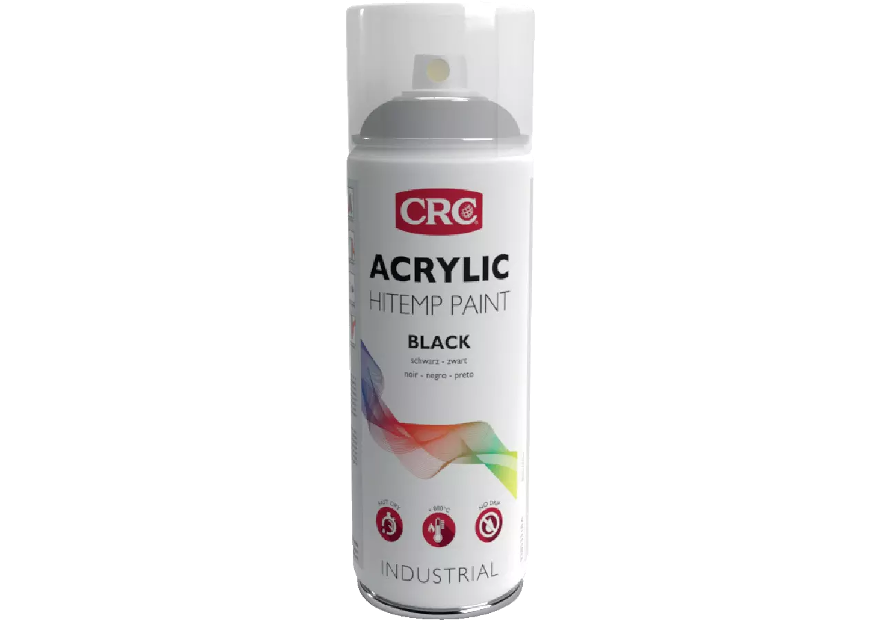 Auspufflackspray Acrylic Hi Temp Paint Schwarz, 400 ml CRC