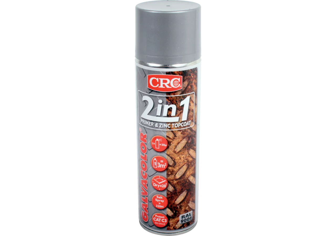 Korrosionsschutzlack Galvacolor RAL9006 silber, 500 ml Spray CRC