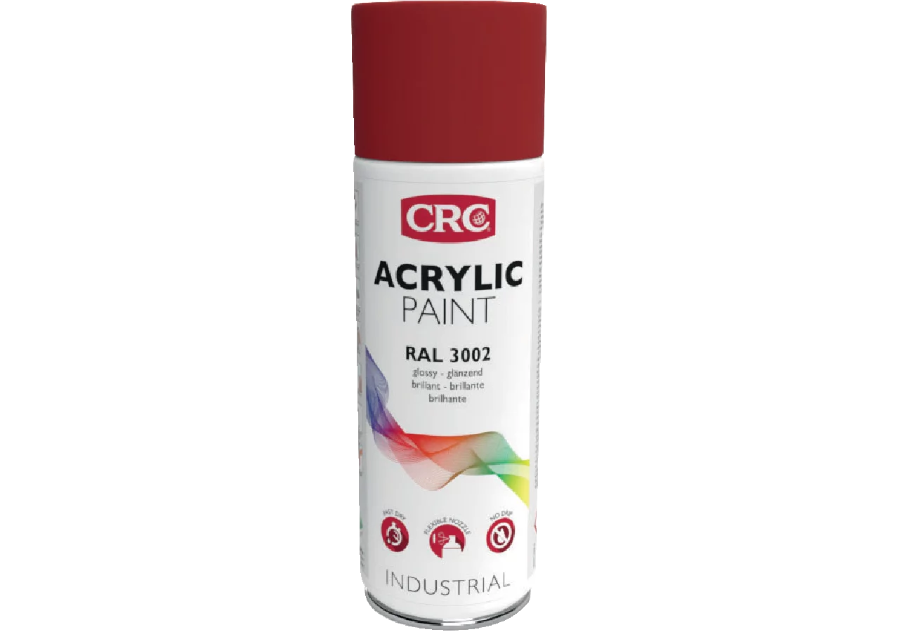 Acryllackspray Acrylic Paint RAL 3002 Karminrot, 400 ml Spraydose CRC