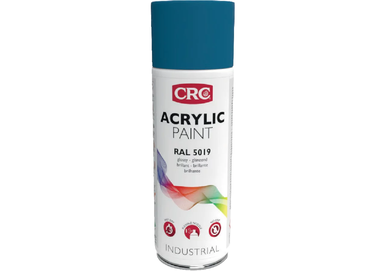 Acryllackspray Acrylic Paint RAL 5019 Capriblau, 400 ml Spraydose CRC