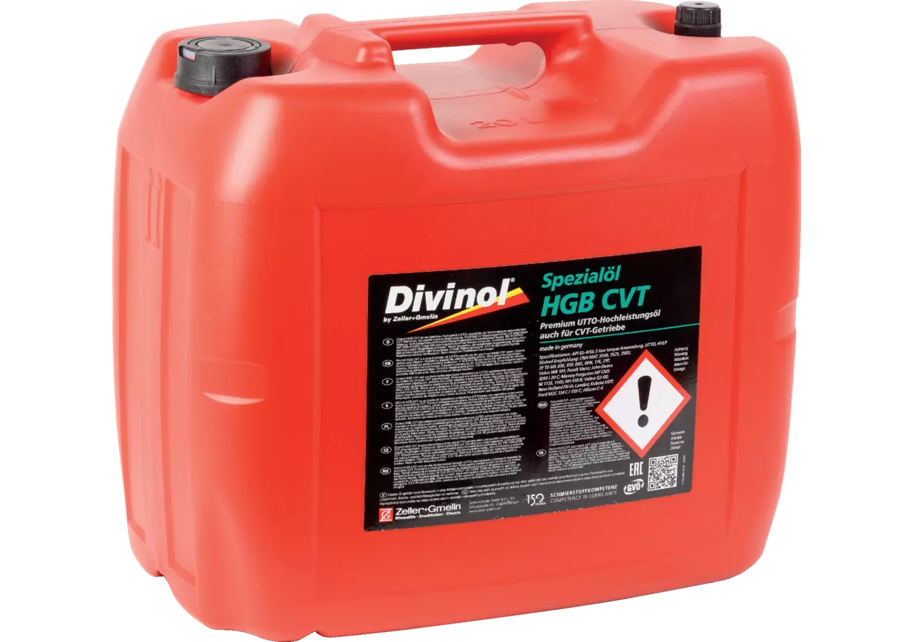 Getriebe-/Hydrauliköl UTTO HGB CVT 80W, 20 Liter Divinol