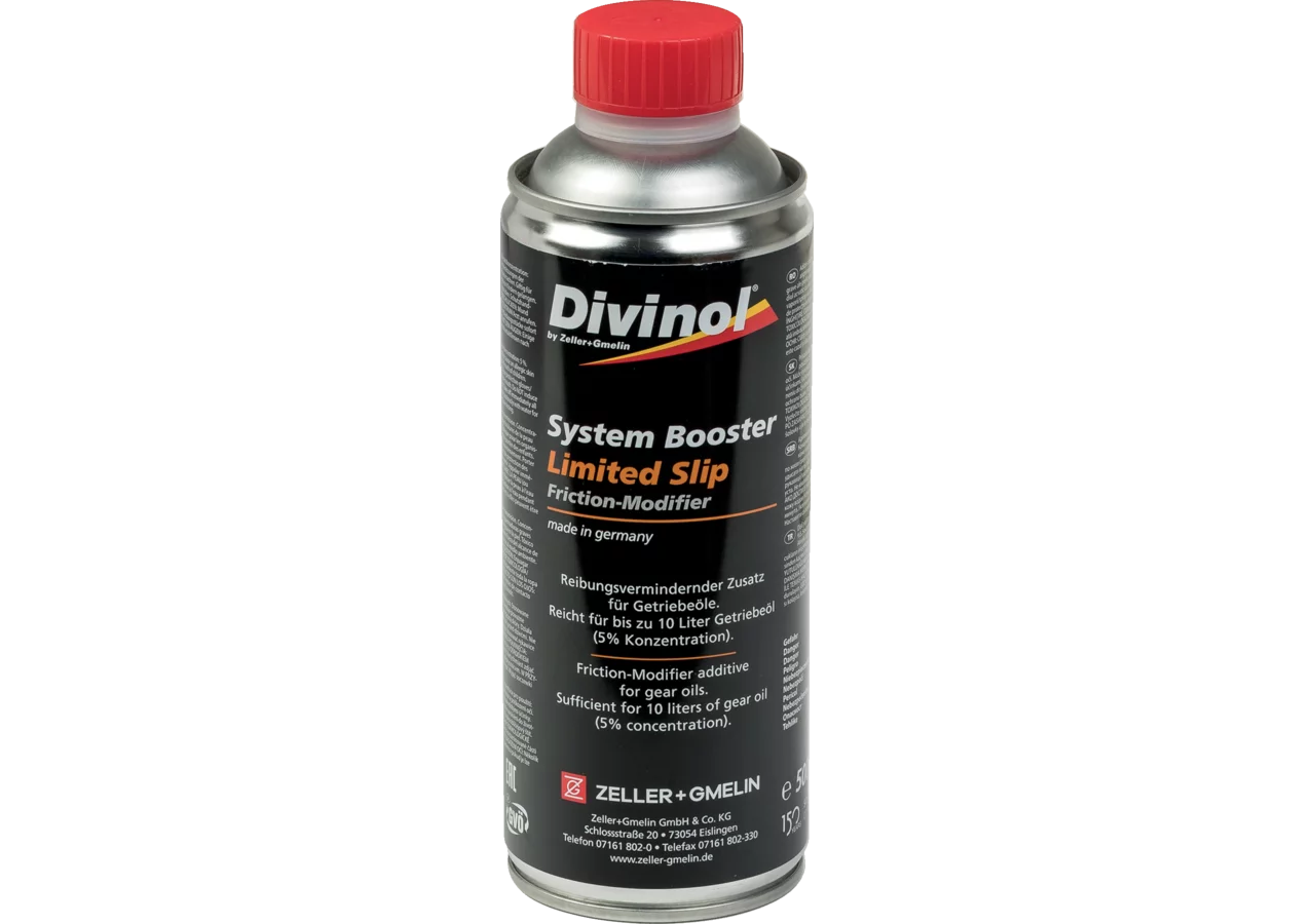 Additiv System Booster Limited Slip, 500 ml Zusatz für Getriebeöle – passend für Getriebeöle Divinol