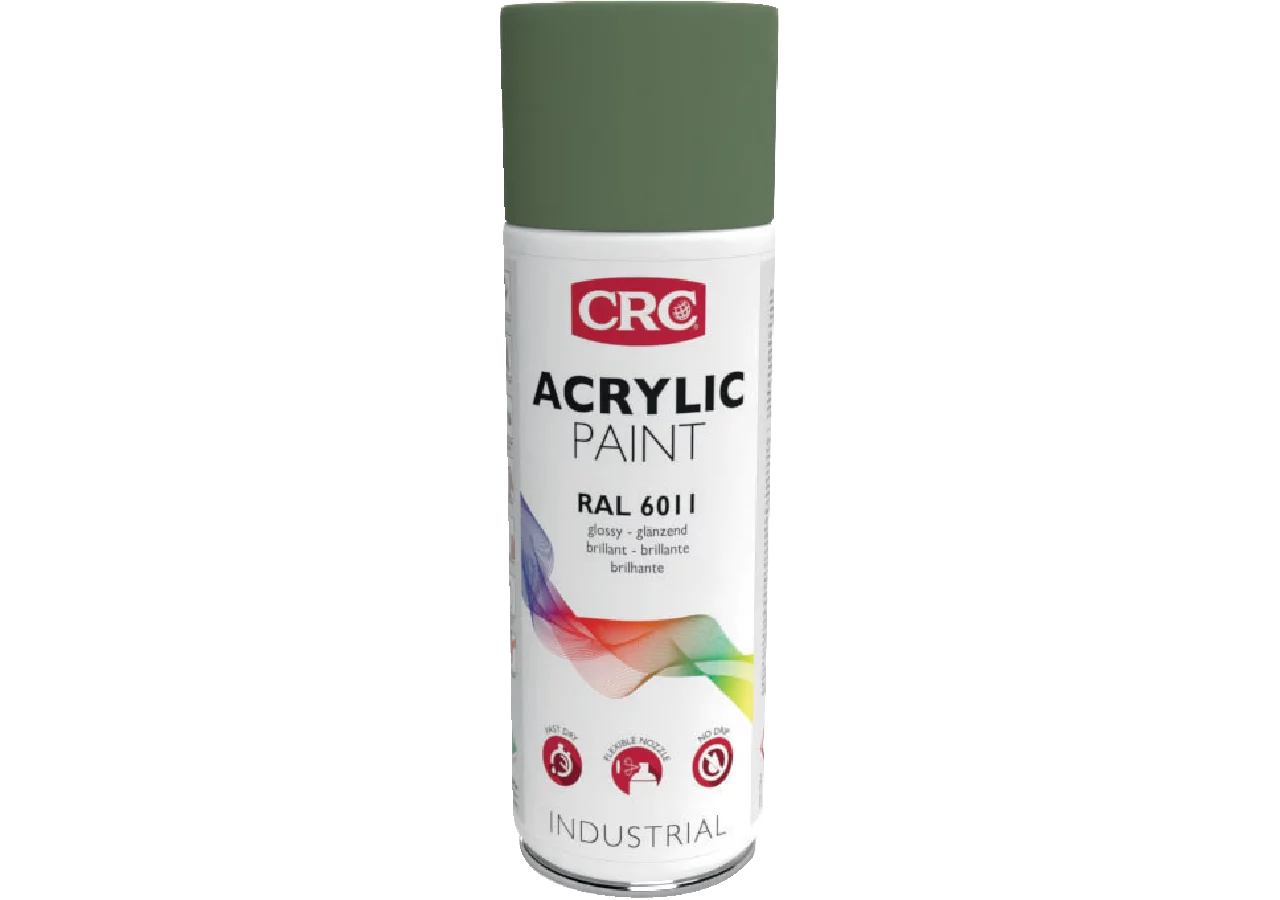 Acryllackspray Acrylic Paint RAL 6011 Resedagrün, 400 ml Spraydose CRC