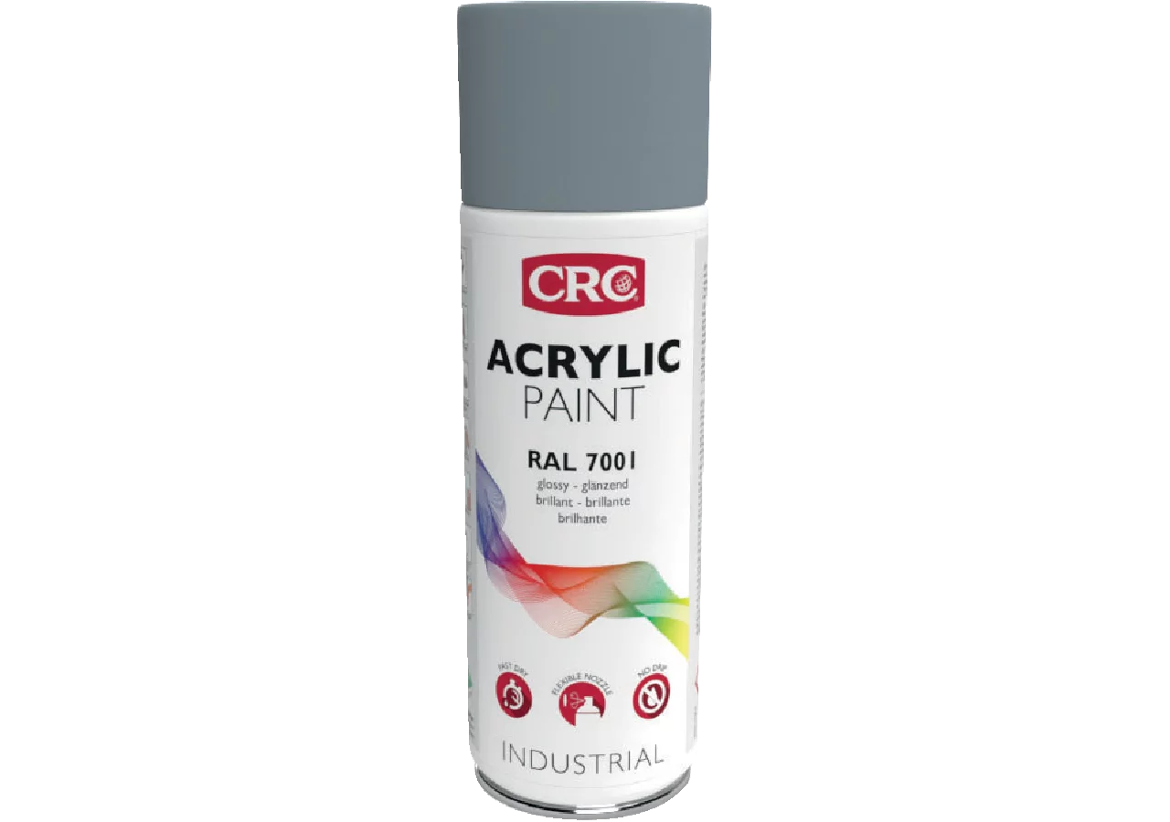 Acryllackspray Acrylic Paint RAL 7001 Silbergrau, 400 ml Spraydose CRC
