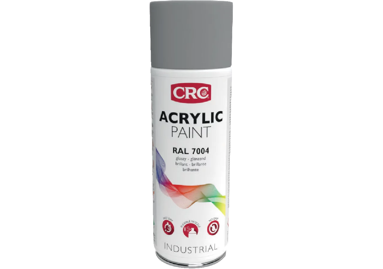 Acryllackspray Acrylic Paint RAL 7004 Signalgrau, 400 ml Spraydose CRC