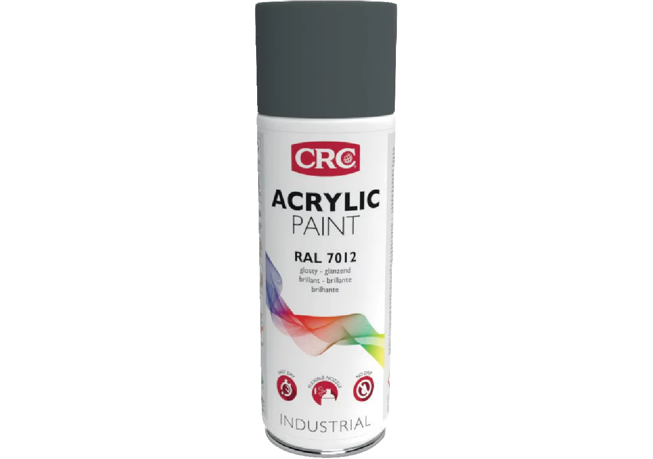 Acryllackspray Acrylic Paint RAL 7012 Basaltgrau, 400 ml Spraydose CRC