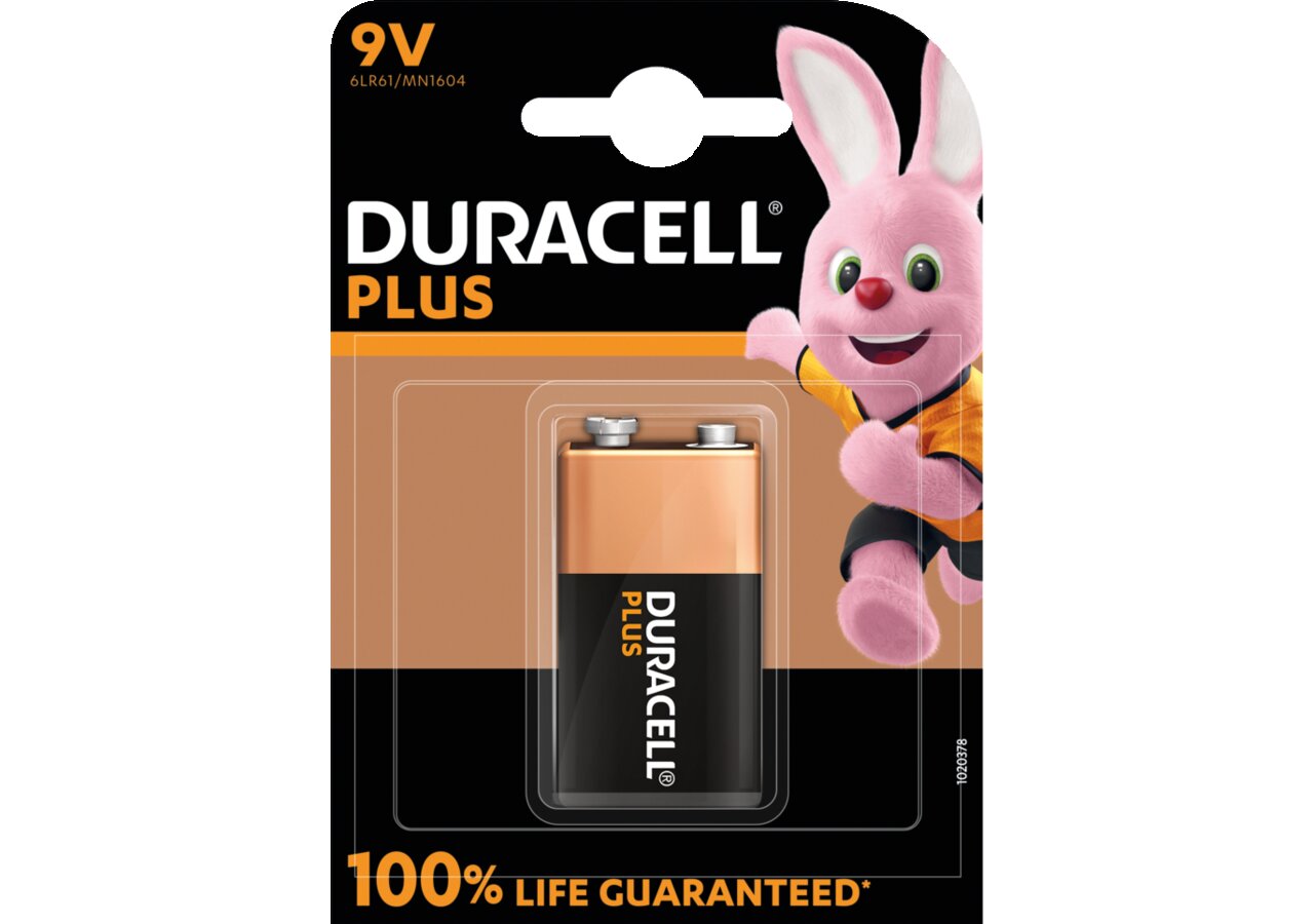 Batterie Plus, E - Block, 6LR61, 9 V Duracell
