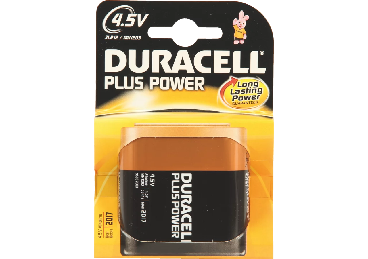 Batterie Plus Power, Flach, 3LR12, 4,5 V Duracell