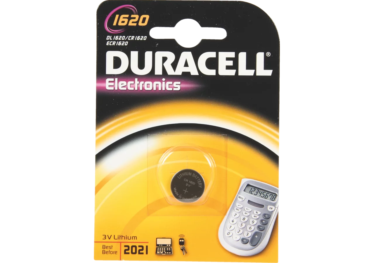 Knopfzelle Electronics 1620, CR 1620 Duracell