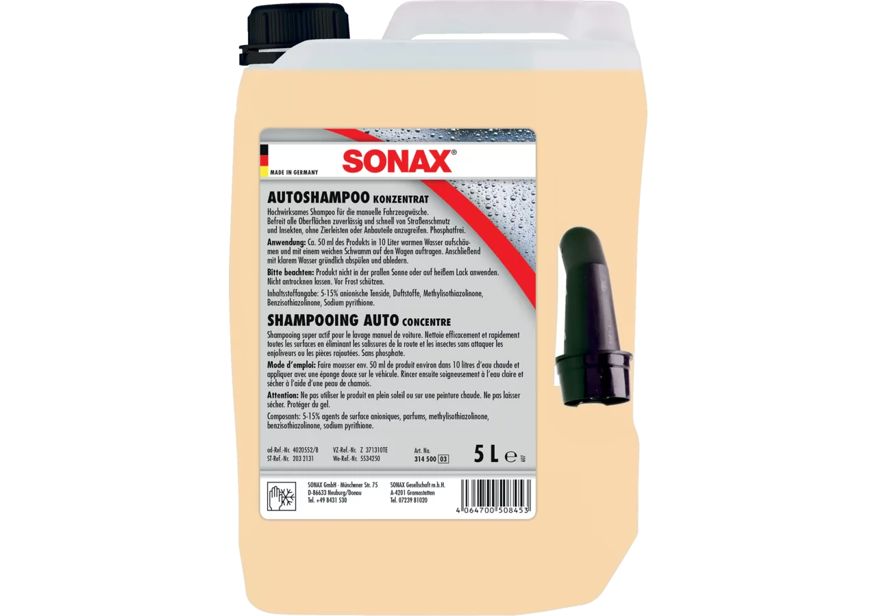 Außenreinigung Auto Shampoo Konzentrat, 5 Liter Sonax