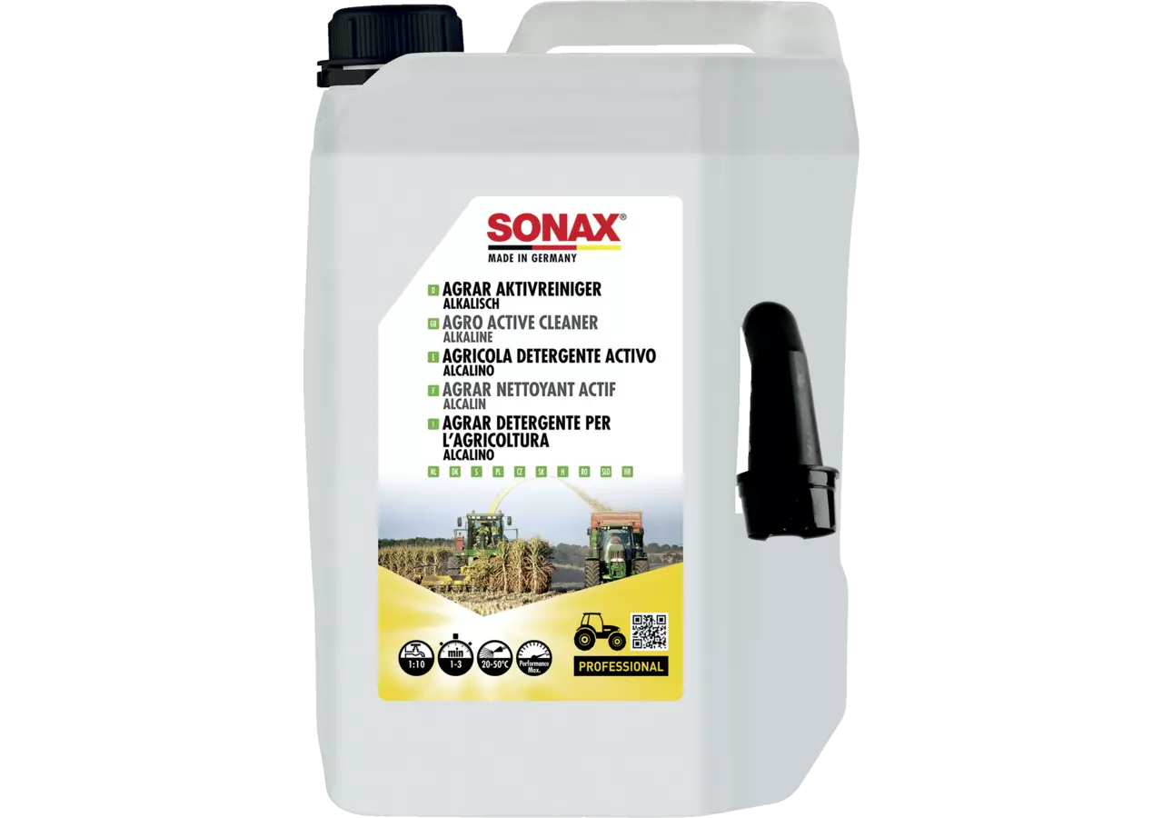 Aktivreiniger Agrar alkalisch, 5 Liter Sonax